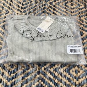 Rylee + Cru Ruffle Collar Bodysuit - Agave. 18-24 mons. NWT.